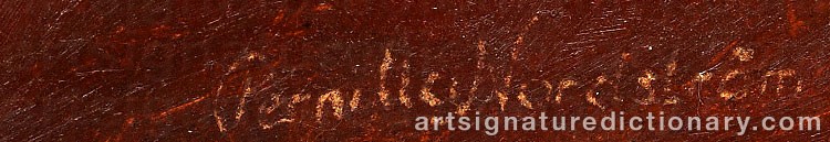 Authentic signature by Pernilla HÄGG NORDSTRÖM on  artwork