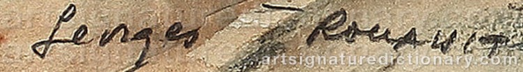 Authentic signature by Georges Dominique ROUAULT on artwork