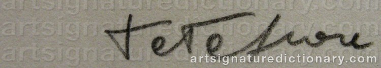 Signature by Ernesto TATAFIORE
