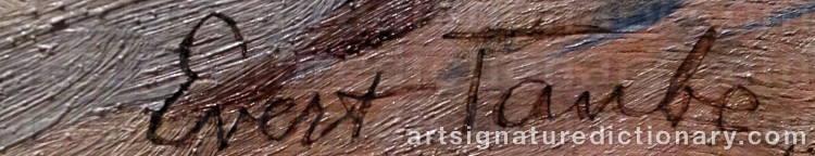 Signature by Evert TAUBE