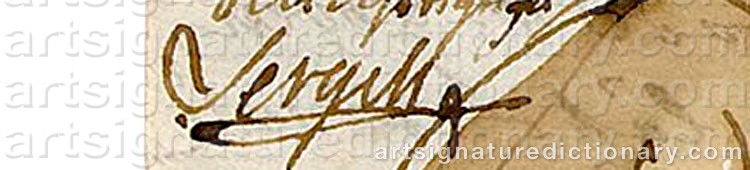 Signature by Johan Tobias SERGEL