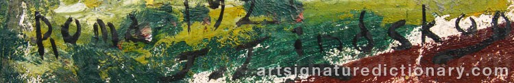 Signature by Josef LINDSKOG