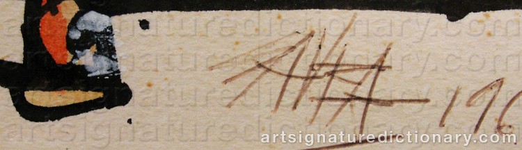 Signature by Antonio SAURA