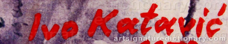 Signature by Ivo Roberto KATAVIC