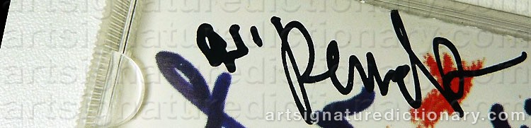 Signature by Alberech Ralf Winckler ‘A. R.’ PENCK