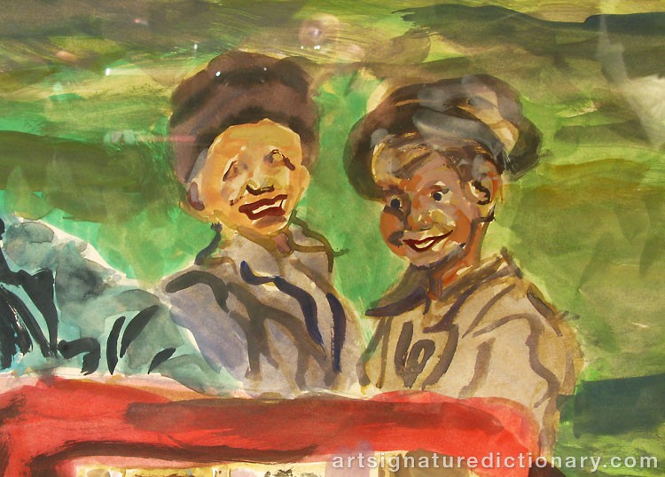 Close-up details showing Jacques ZUCKER signature forgery characteristics