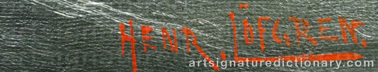Signature by Henrik LÖFGREN