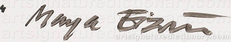 Signature by Maya EIZIN ÖIJER