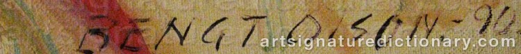 Signature by Bengt OLSON