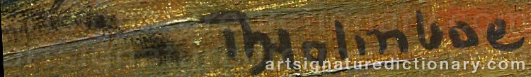Signature by Thorolf HOLMBOE