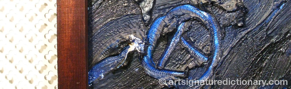 Authentic signature by Bisse THOFELT on  artwork