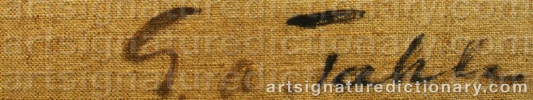 Signature by Gustaf Adolf FAHLE