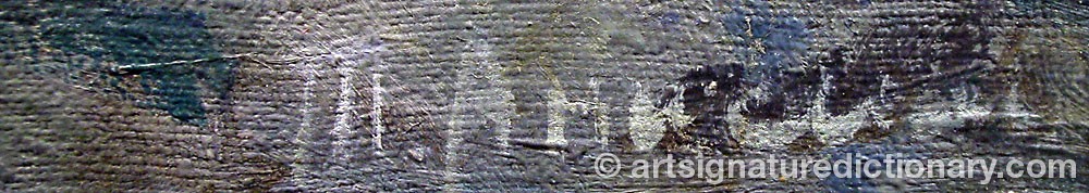 Authentic signature by Tatyana Sergeevna ANISIMOVA on  artwork