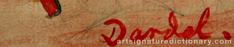 Signature by Nils Von DARDEL