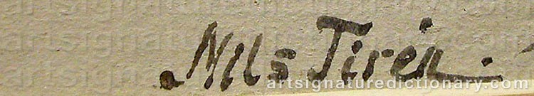 Signature by Nils TIRÉN