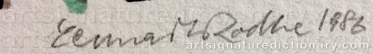 Signature by Lennart RODHE