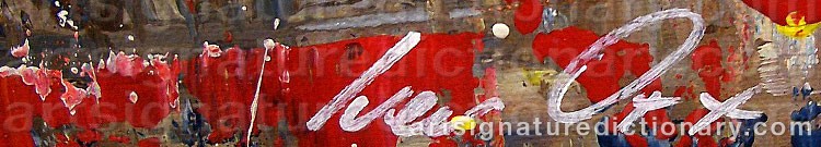 Authentic signature by Iven ORX on  artwork