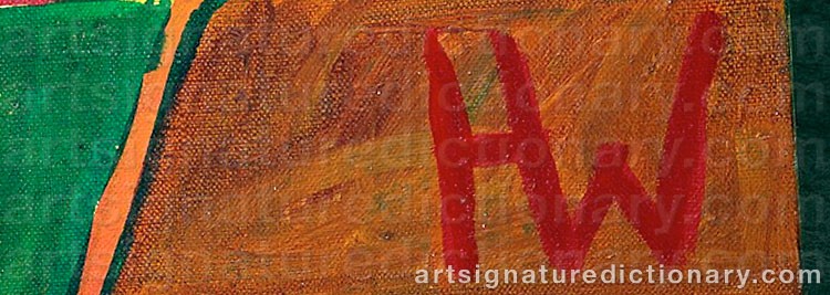 Authentic signature by Henry WUORILA-STENBERG on Painting/Watercolour artwork