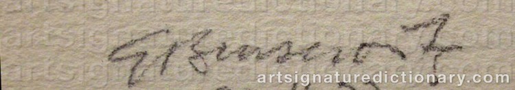 Signature by Gunnar BRUSEWITZ