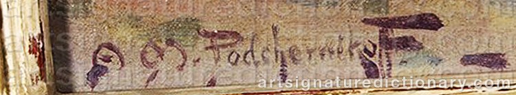 Authentic signature by Alexis Matthew PODCHERNIKOFF on Painting/Watercolour artwork