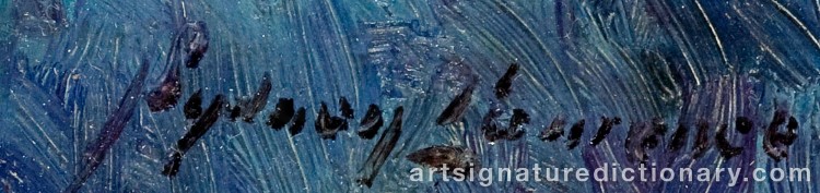 Authentic signature by Sydney Mortimer LAURENCE on Painting/Watercolour artwork