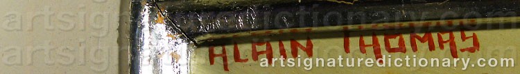 Signature by Alain THOMAS