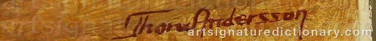 Signature by Thore ANDERSSON