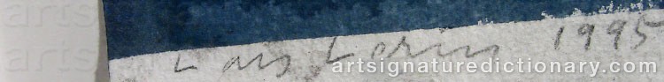 Signature by Lars LERIN