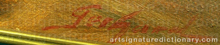 Authentic signature by GERHARD on  artwork