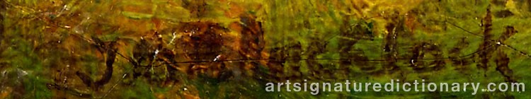 Authentic signature by Thomas Bromley BLACKLOCK on  artwork