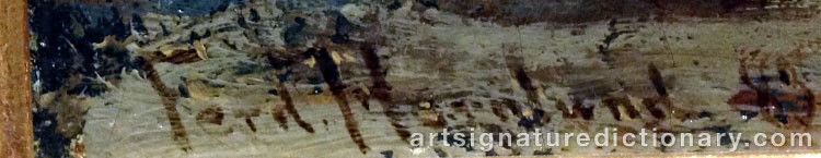 Signature by Ferdinand HERNLUND