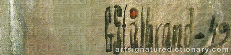 Signature by Gunnar STÅLBRAND