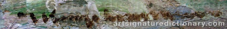 Authentic signature by Jens KONGSHAMMER on artwork