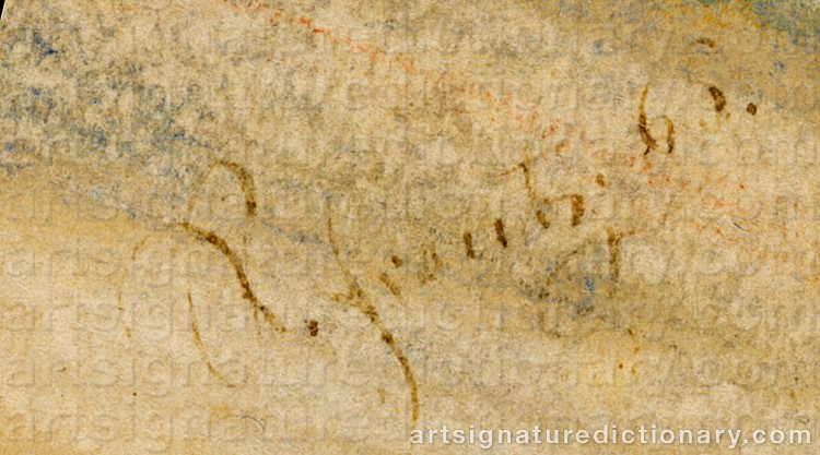 Signature by Rudolf Feodorovich FRENTZ