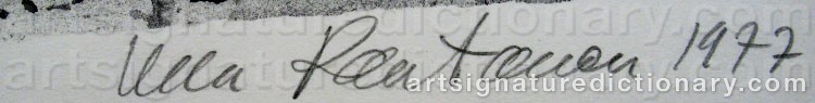 Signature by Ulla RANTANEN