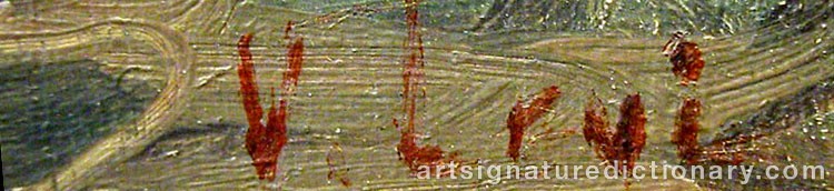 Signature by Vassili Filippovich LEVI