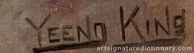 Signature by Henry John YEEND KING