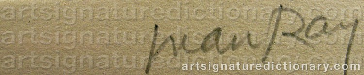 Signature by Man RAY