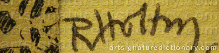 Signature by Ragnar Von HOLTEN