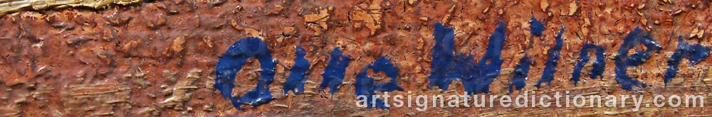 Signature by Erik Olof ‘Olle’ WILNER