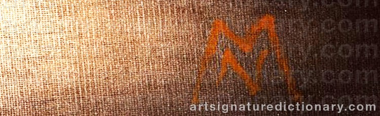 Authentic signature by Nikolai MAKAROV on  artwork