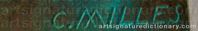 Signature by Carl MILLES