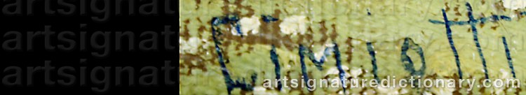 Authentic signature by Gustave The Younger CIMIOTTI on Painting/Watercolour artwork