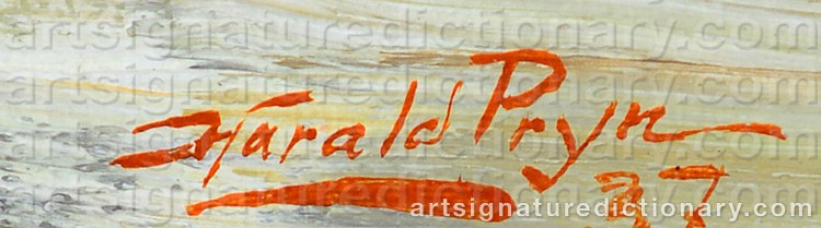 Signature by Harald PRYN