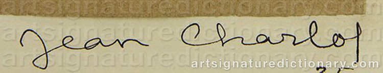 Authentic signature by Jean CHARLOT on Drawing/Graphic/Print artwork