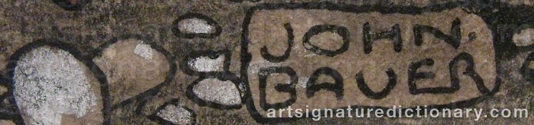 Signature by John BAUER