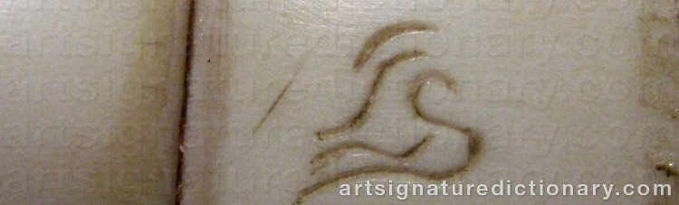 Authentic signature by Lars SANMELIN on  artwork