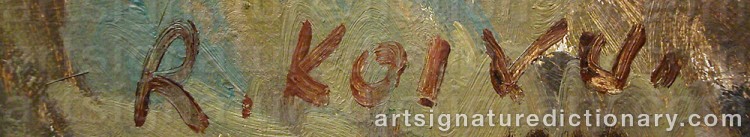 Signature by Rudolf KOIVU