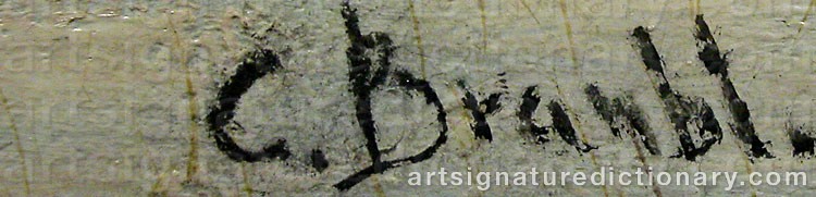 Forged signature of Carl BRANDT