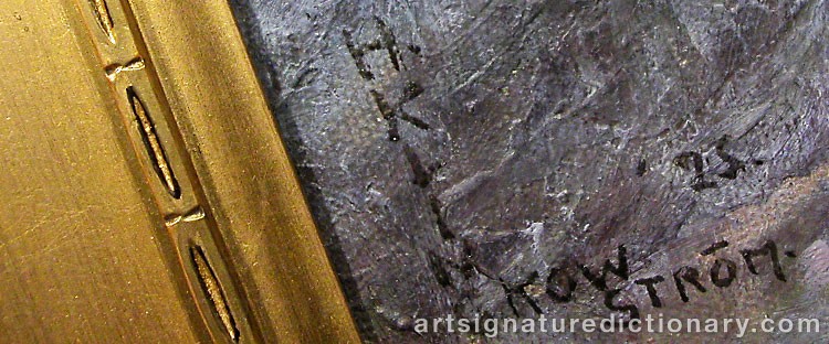 Signature by Harald KLINCKOWSTRÖM